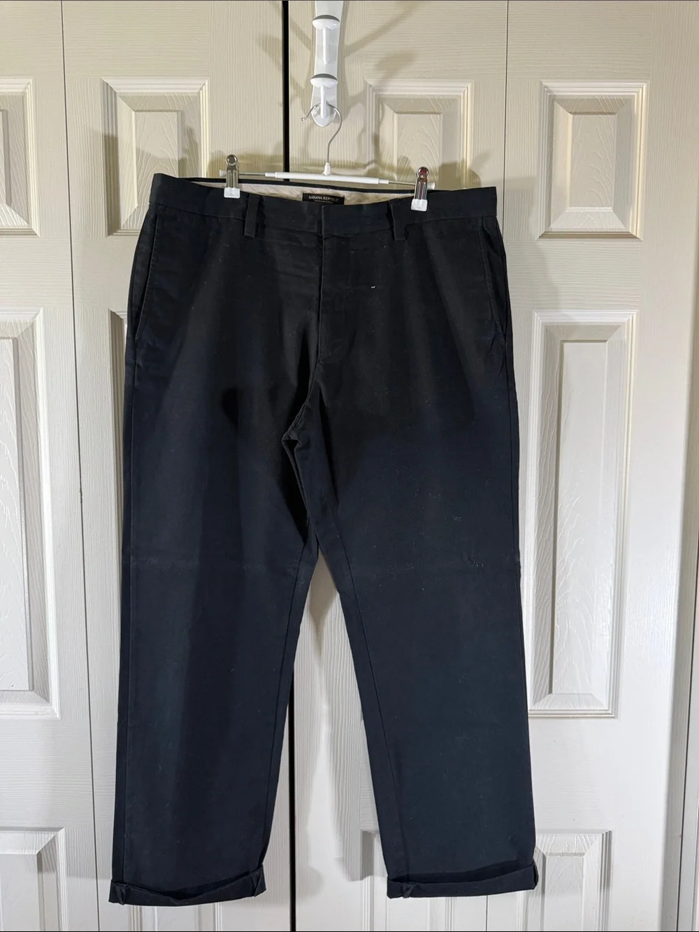 Mens Black Banana Republic Chino Emerson